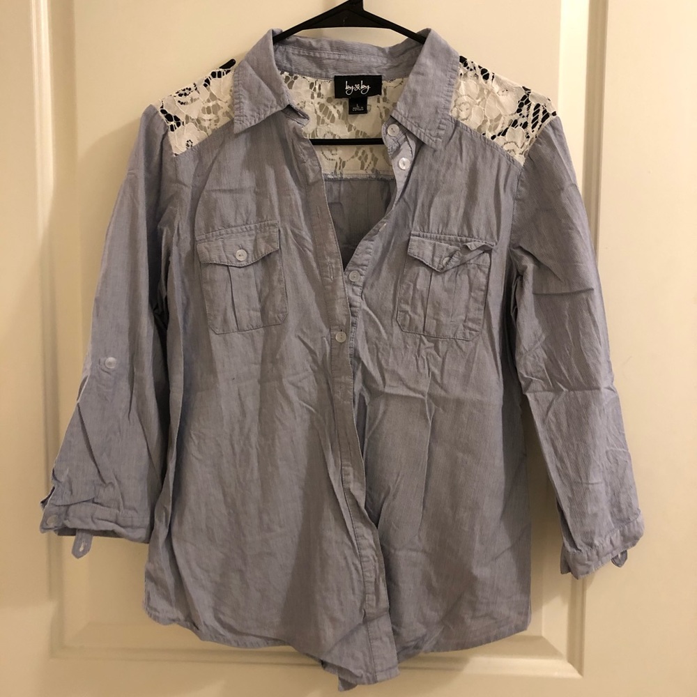 Button down with lace!